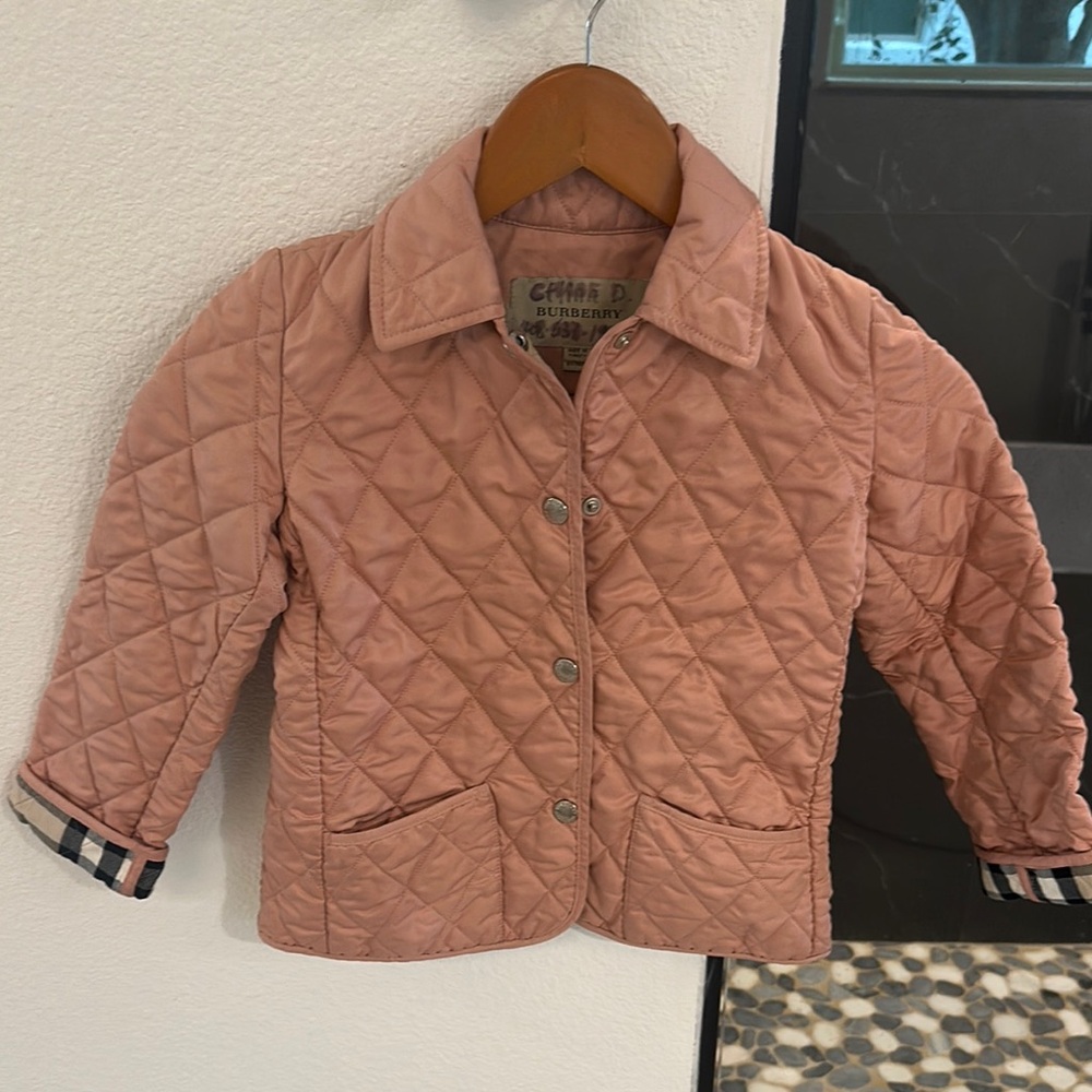 Burberry Pink Puffer Jacket